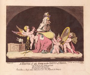 فيستال من -93 ، يحاول على Cestus of Venus ، الحانة. 1793 (نقش يدوي)