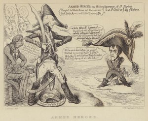 الأبطال المسلحون: رئيس الوزراء البريطاني هنري أدينغتون يواجه نابليون وخطر الغزو الفرنسي ، 1803 بواسطة جيمس جيلراي