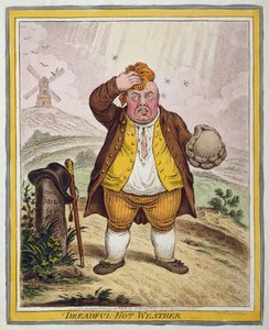 الطقس الحار المروع ، نشرته هانا همفري عام 1808 (النقش اليدوي)