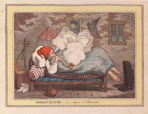 الترف الألماني أو Repos a LAllemande ، حانة. 1800 (نقش يدوي)
