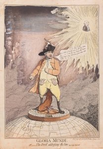 غلوريا موندي ، أو الشيطان يخاطب الشمس ، الحانة. 1782 (نقش يدوي) بواسطة جيمس جيلراي