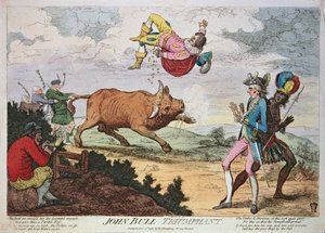 جون بول Triumphant ، نشره ويليام همفري ، 4 يناير 1780 (الطباعة الحجرية الملونة)