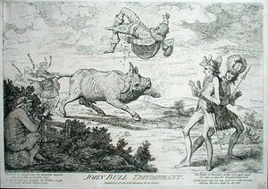 جون بول تريومفانت ، نشره ويليام همفري عام 1780 (حفر) بواسطة جيمس جيلراي
