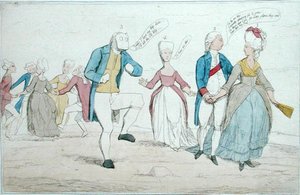الآثار المكتشفة مؤخرًا في سالزبوري بلين ، التي نشرتها هانا همفري عام 1782 (نقش ملون يدويًا) بواسطة جيمس جيلراي