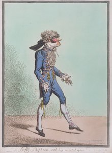 "So Skiffy-Skipt-on ، بنعمته غير المعتادة" التي نشرتها هانا همفري في عام 1800 (النقش الملون يدويًا)