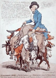 Staggering-Bobs ، أو A Tale for Scotchmen ، التي نشرتها هانا هوفري بواسطة جيمس جيلراي