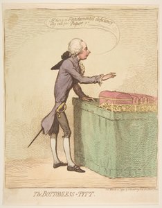 The Bottomless-Pitt ، 16 مارس 1792. بواسطة جيمس جيلراي