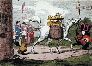 الإرث ، نشره دبليو هولاند عام 1786 (نقش ملون يدويًا) بواسطة جيمس جيلراي