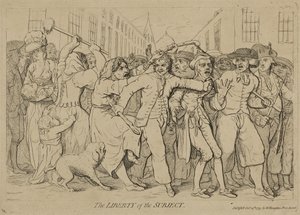 حرية الموضوع ، نُشرت في 15 أكتوبر 1779 بواسطة جيمس جيلراي