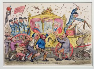 الهجوم الجمهوري ، نشرته هانا همفري في عام 1795 (النقش اليدوي) بواسطة جيمس جيلراي