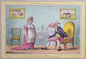 "وهل ستديرون اللوم الخسيس علي" الذي نشرته هانا همفري في عام 1807 (النقش اليدوي)