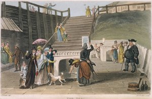 ذا سبا ، لوحة من "اسكتشات شعرية لسكاربورو" ، نقشها جوزيف قسطنطين ستادلر (fl.1780-1812) حانة. 1813 بواسطة جيمس جرين