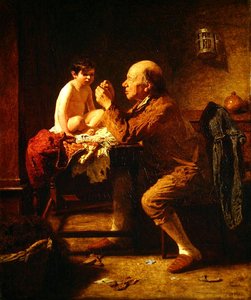 غرزة في الوقت المناسب بواسطة James Hayllar