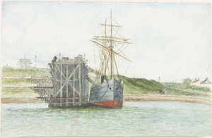 ألبرت إدوارد دوكس. The SS Willkarnman (ألوان مائية ، ألوان الجسم وقلم رصاص على ورق) بواسطة جيمس هنري كليت