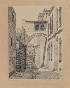 جزء من القوس القديم يسمى Ecce Homo ، التوضيح من حياة ربنا يسوع المسيح (حبر وجرافيت على ورق مقوى) بواسطة جيمس جاك جوزيف تيسو