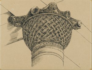 عاصمة مسجد الأقصى ، صورة توضيحية من حياة ربنا يسوع المسيح ، 1886-1894 (قلم وحبر على ورق مثبت على متن) بواسطة جيمس جاك جوزيف تيسو