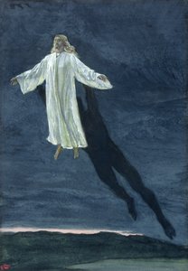 أخذ المسيح إلى جبل مرتفع ، توضيح لحياة المسيح ، c.1886-94 (مرحاض وغواش على ورق مقوى) بواسطة جيمس جاك جوزيف تيسو