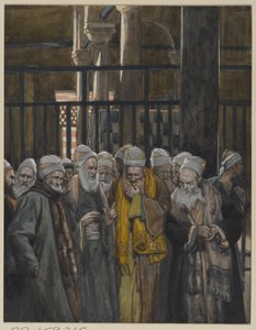 مؤامرة اليهود ، توضيح من حياة ربنا يسوع المسيح ، 1886-1894 (مرحاض فوق الجرافيت على الورق) بواسطة جيمس جاك جوزيف تيسو