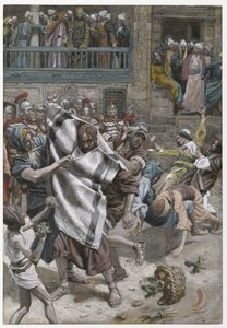 يسوع قبل هيرودوس ، توضيح من حياة ربنا يسوع المسيح ، 1886-1894 (مرحاض فوق الجرافيت على الورق) بواسطة جيمس جاك جوزيف تيسو