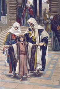 وجد يسوع - وجد يسوع - من "" حياة ربنا يسوع المسيح "- 1899 بقلم جيمس تيسو - وجد يسوع في الهيكل - حياة ربنا يسوع المسيح ، بقلم جاك جوزيف (جاك جوزيف) تيسو ديت جيمس تيسو ( 1836-1902) بواسطة جيمس جاك جوزيف تيسو