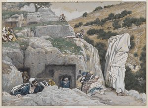 مكان إخفاء الرسل ، توضيح من حياة ربنا يسوع المسيح ، 1886-1894 (مرحاض على الجرافيت على ورق) بواسطة جيمس جاك جوزيف تيسو