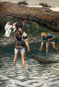 دعوة القديس بطرس والقديس أندرو ، توضيح لحياة المسيح ، c.1886-94 بواسطة جيمس جاك جوزيف تيسو