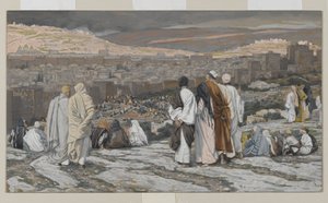 التلاميذ الذين تركوا مخبئهم يشاهدون من بعيد في عذاب ، صورة من حياة ربنا يسوع المسيح ، 1886-1894 (مرحاض فوق الجرافيت على الورق) بواسطة جيمس جاك جوزيف تيسو