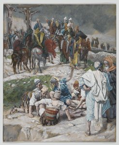 الملابس مقسمة بالكثير من الرسوم ، توضيح من حياة ربنا يسوع المسيح ، 1886-1894 (مرحاض على الجرافيت على الورق) بواسطة جيمس جاك جوزيف تيسو