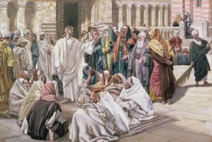 الفريسيون يسألون يسوع ، رسم توضيحي لحياة المسيح ، c.1886-96 (غواش على ورق مقوى) بواسطة جيمس جاك جوزيف تيسو