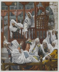 الرجل المملوك في الكنيس ، صورة من حياة ربنا يسوع المسيح (مرحاض فوق الجرافيت على الورق) بواسطة جيمس جاك جوزيف تيسو