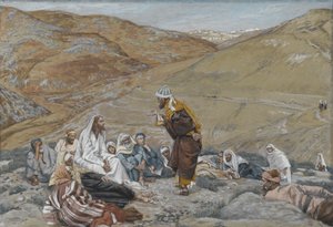 الكاتب يقاوم إغراء يسوع ، توضيح من حياة ربنا يسوع المسيح ، 1886-1894 (مرحاض على الجرافيت على ورق) بواسطة جيمس جاك جوزيف تيسو