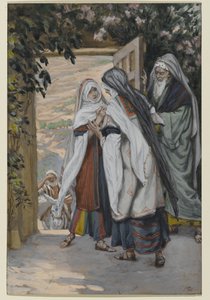 الزيارة ، الرسم التوضيحي لحياة المسيح ، c.1886-94 (مرحاض على ورق) بواسطة جيمس جاك جوزيف تيسو