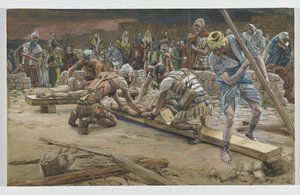 مسمار القدم ، صورة توضيحية من حياة ربنا يسوع المسيح ، 1886-1894 (مرحاض فوق الجرافيت على الورق) بواسطة جيمس جاك جوزيف تيسو
