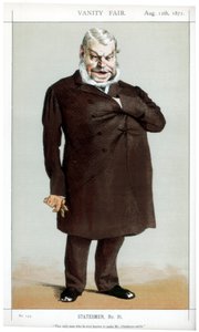الرجل الوحيد المعروف على الإطلاق أنه يجعل السيد غلادستون يبتسم ، 1871 بواسطة جيمس جاك جوزيف تيسو