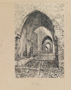 عبر دولوروزا ، القدس ، رسم توضيحي من حياة ربنا يسوع المسيح (حبر وجرافيت على ورق) بواسطة جيمس جاك جوزيف تيسو