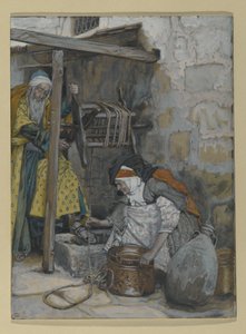 زكريا وإليزابيث ، توضيح لحياة المسيح ، c.1886-94 (مرحاض وغواش على ورق مقوى) بواسطة جيمس جاك جوزيف تيسو