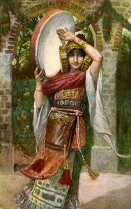 ابنة يفتاح بقلم جيمس تيسو - الكتاب المقدس بواسطة James Jacques Joseph after Tissot