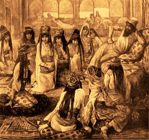 سليمان وحريمه بقلم J James Tissot - الكتاب المقدس (كتاب الملوك)