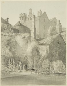 The White Lodge ، شوهد من مدرسة جاردن أوف ذا سيتي (مستشفى الملكة إليزابيث) في سانت بارثولوميو في شارع كريسماس بواسطة جيمس جونسون