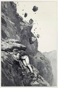 مدفع على ماترهورن ، من Scrambles بين جبال الألب في السنوات 1860 - 69 ، حانة. 1871 بواسطة جيمس ماهوني