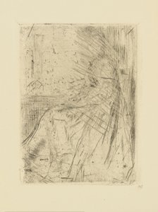 [76] انطباعات من الألواح الملغاة بواسطة Whistler - Maude، Seated. بواسطة جيمس أبوت ماكنيل ويسلر