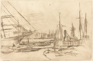 رسم تخطيطي من Billingsgate بواسطة جيمس أبوت ماكنيل ويسلر