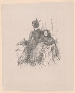 الأم وابنتها [La Mère Malade] بواسطة James McNeill Whistler