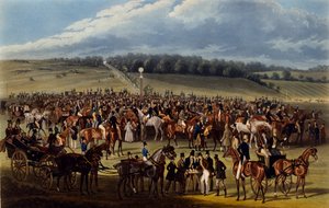 The Betting Post ، مطبوعة من تأليف تشارلز هانت ، 1836 (أكواتينت) بواسطة جيمس بولارد