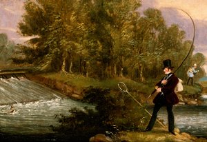 Trout Fishing on the Lea بواسطة جيمس بولارد
