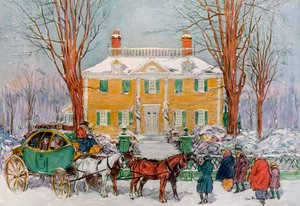 Longfellow House ، كامبريدج ، ماساتشوستس ، الولايات المتحدة الأمريكية ، القرن الثامن عشر 1921. بواسطة جيمس بريستون