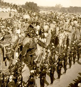 موكب دوربار العظيم ، دلهي ، الهند. 1903 (صورة) بواسطة جيمس ريكالتون