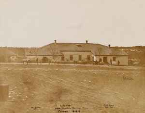 North View Head Quarters English Army ، حوالي 1855 (صورة) بواسطة جيمس روبرتسون