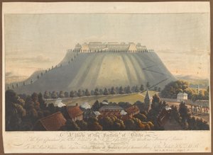 منظر لقلعة بيتشي. مستودع للعقاب على أسرى الحرب البريطانيين ، 1799