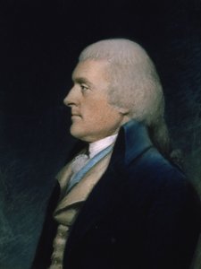 توماس جيفرسون (1743-1826) حوالي عام 1797 (باستيل على ورق) بواسطة جيمس شارلز